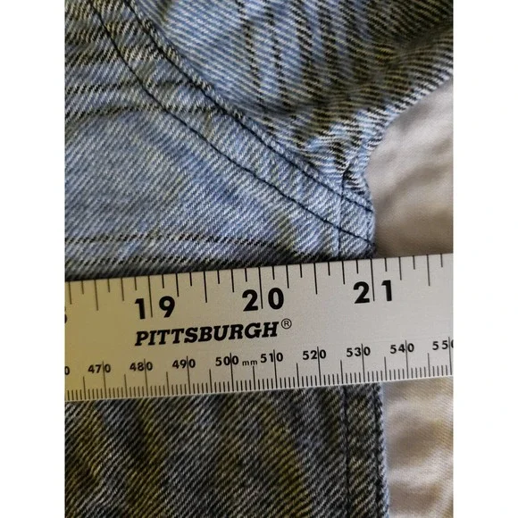 Amplify Convertible Hoodie Size Medium Blue Sky Stripe Outdoor Adventure Shirt - Picture 8 of 10